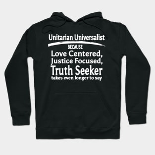 UU Because (white text) Hoodie